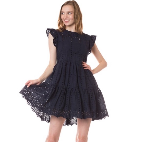 Petalroz Dresses & Skirts - NWT Petalroz eyelet lace short sleeve babydoll